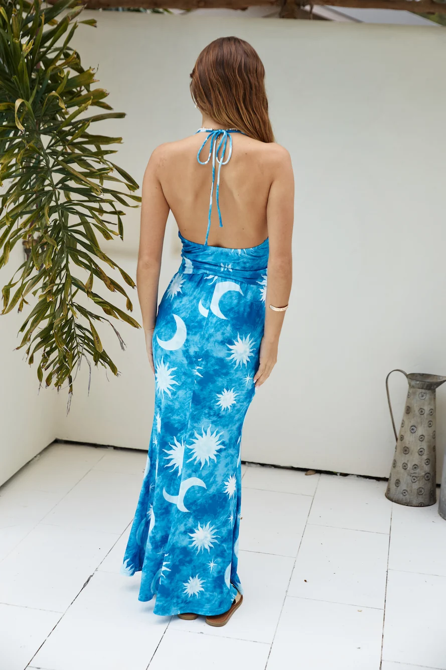 Starlit Oasis Halter Top Blue - Image 8