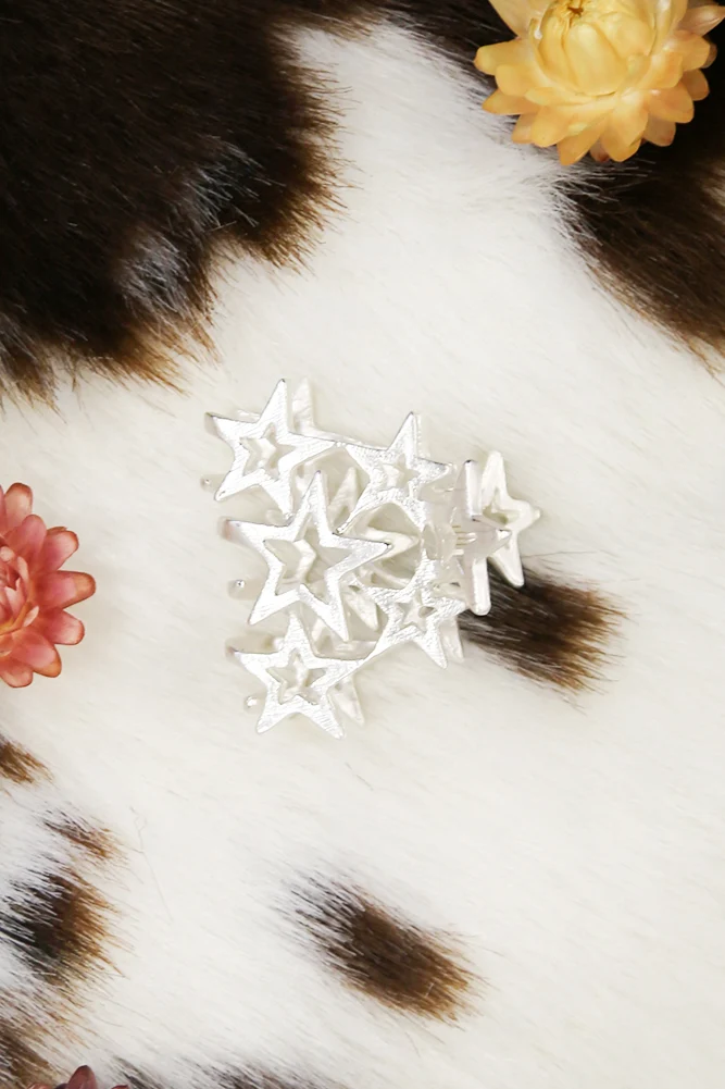 Stars In Your Eyes Hair Clip Silver - Image 2