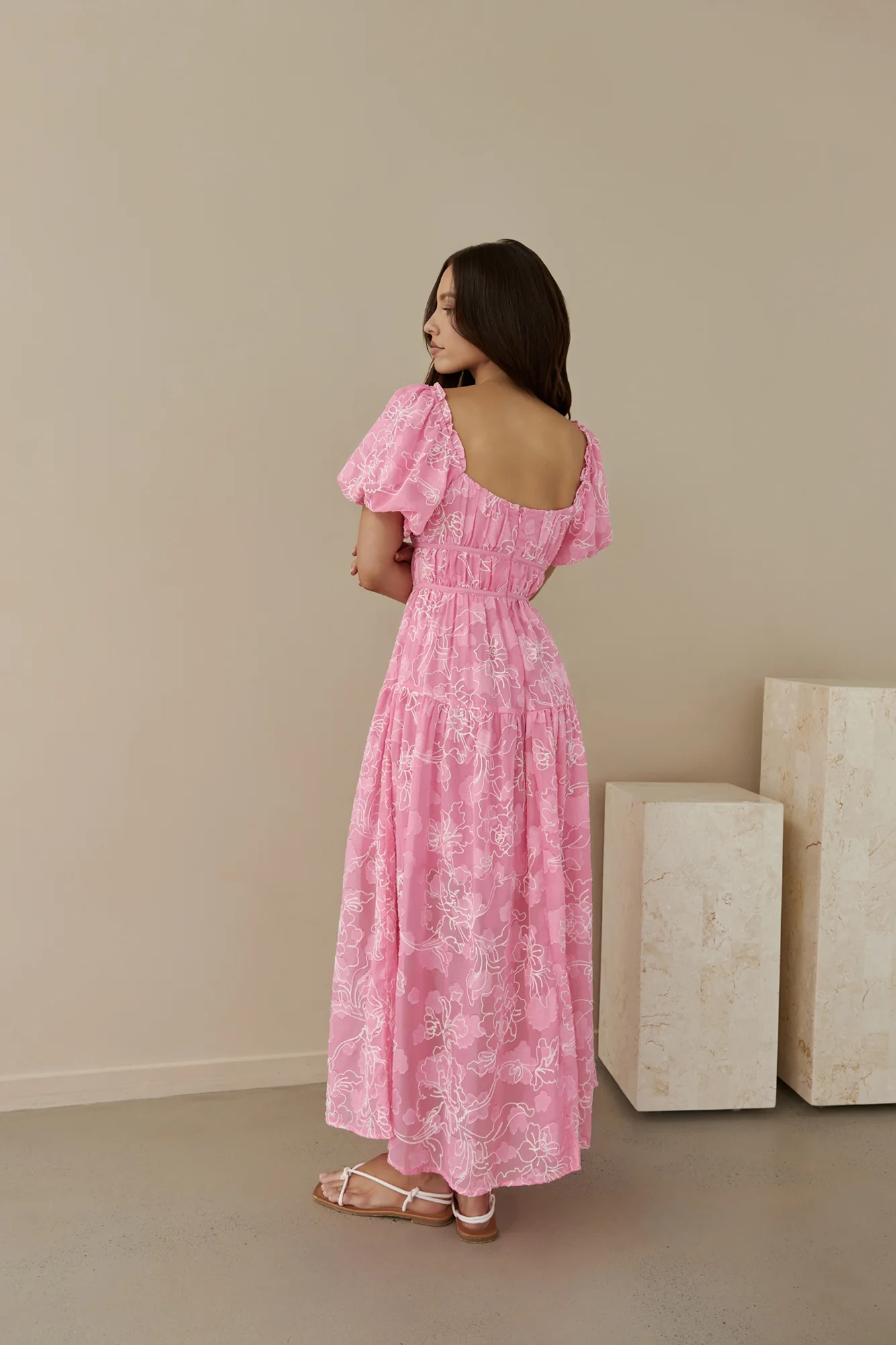 Step By Step Maxi Dress Pink - Image 9