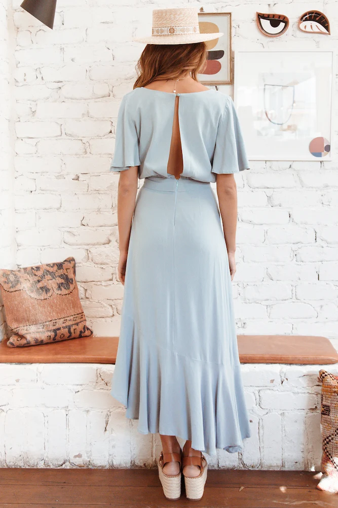 Still Water Maxi Dress Sage - Image 4