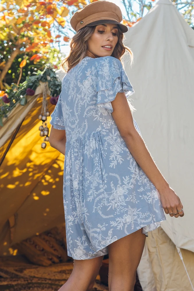 Stuck In Orbit Romper Blue - Image 6