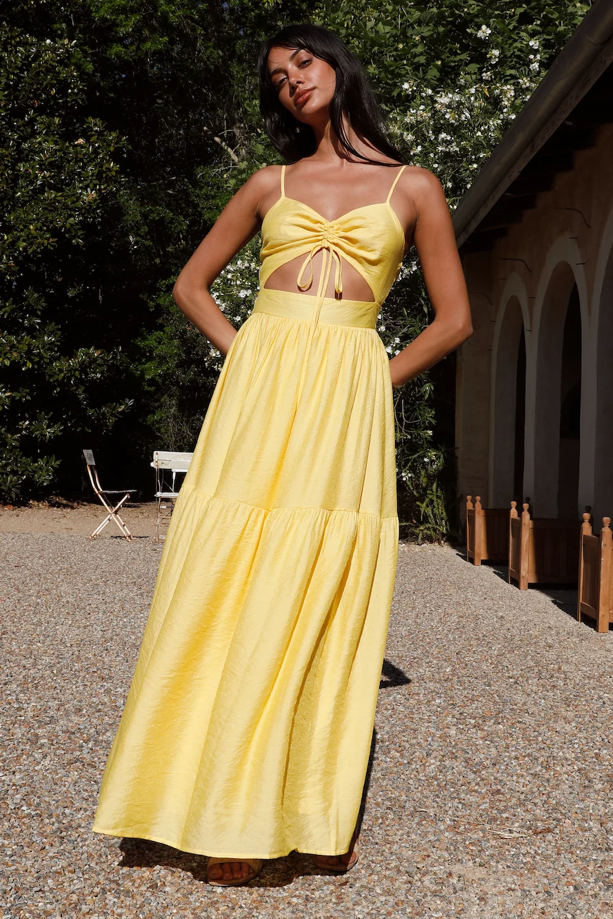 Summer Disposition Maxi Dress Yellow - Image 3