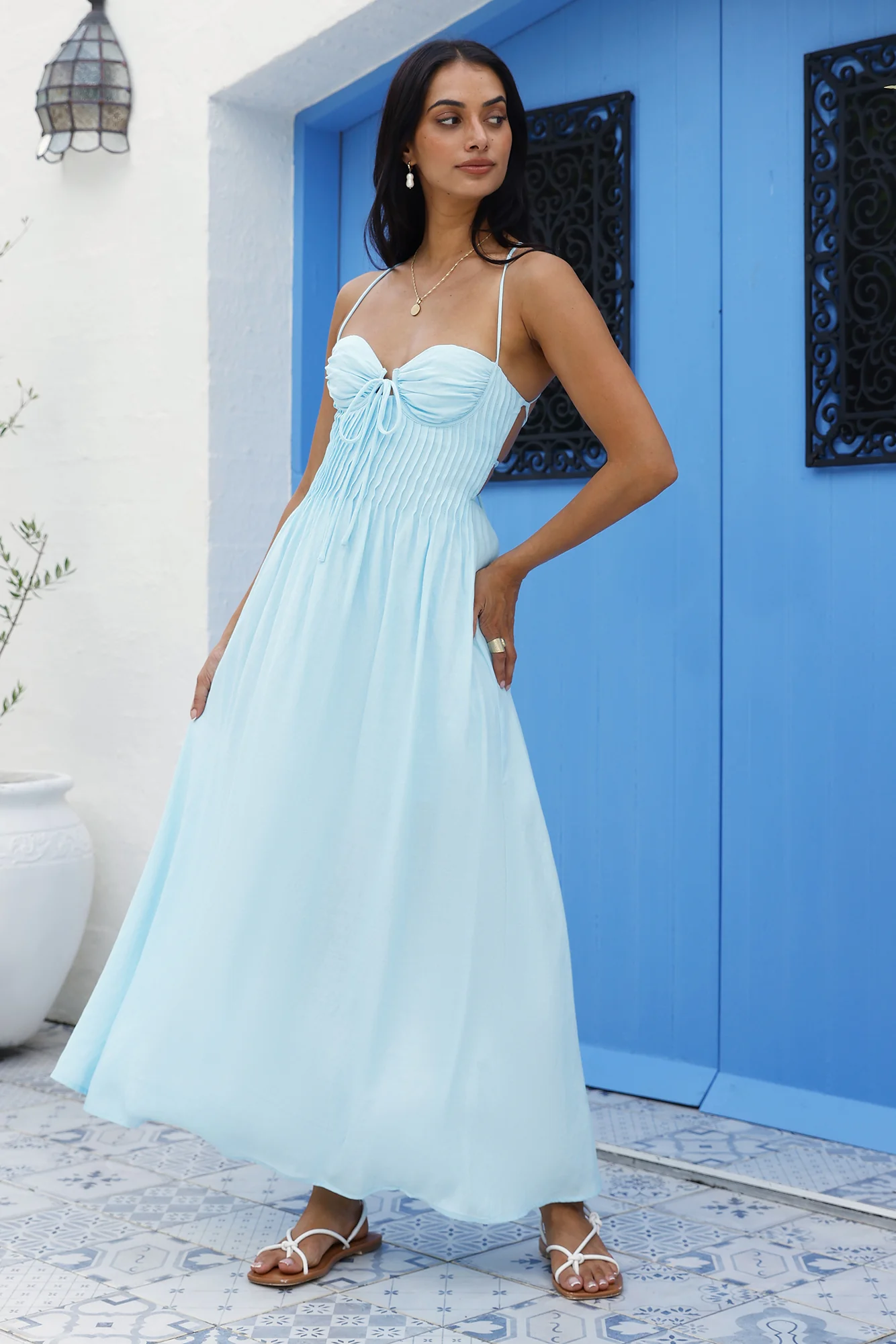 Summer Dreaming Maxi Dress Blue - Image 5