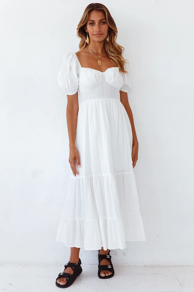 Summer Road-trip Maxi Dress White - Image 2