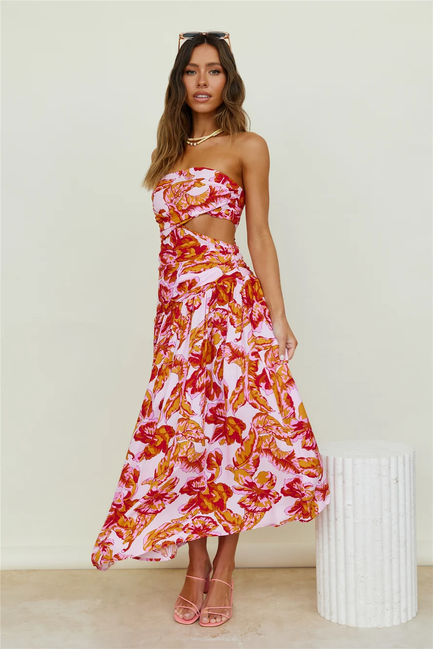 Sun Drenched Maxi Dress Pink - Image 6