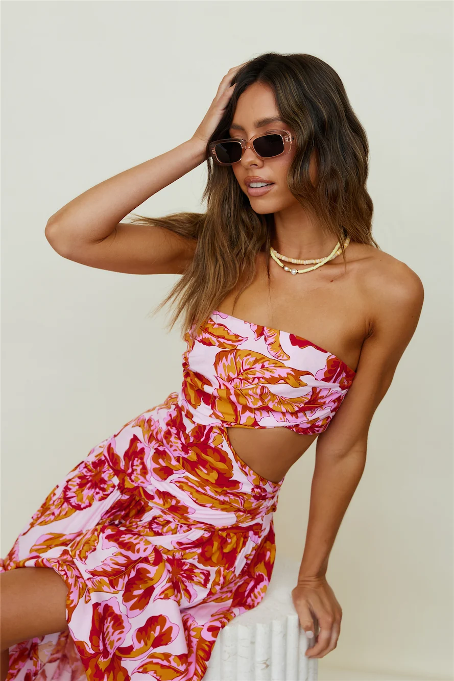 Sun Drenched Maxi Dress Pink - Image 8
