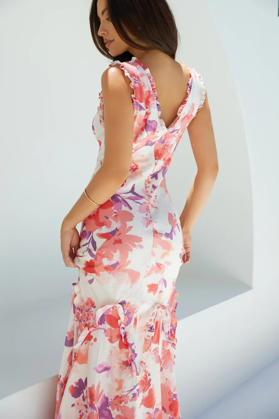 Sun-kissed Charm Floral Maxi Dress - Image 7
