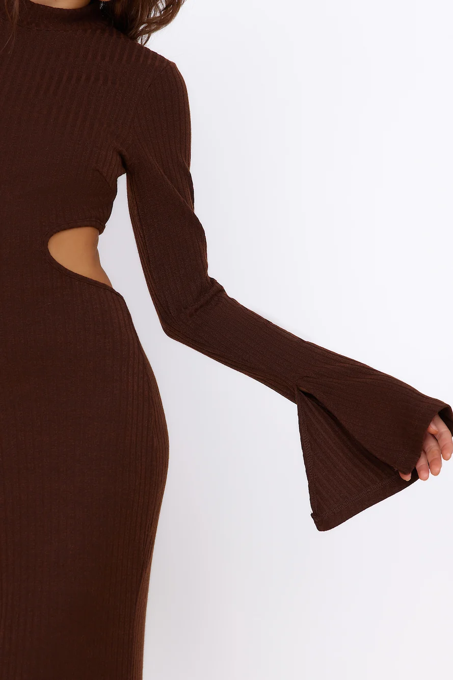 Sun-kissed Feeling Maxi Dress Brown - Image 3