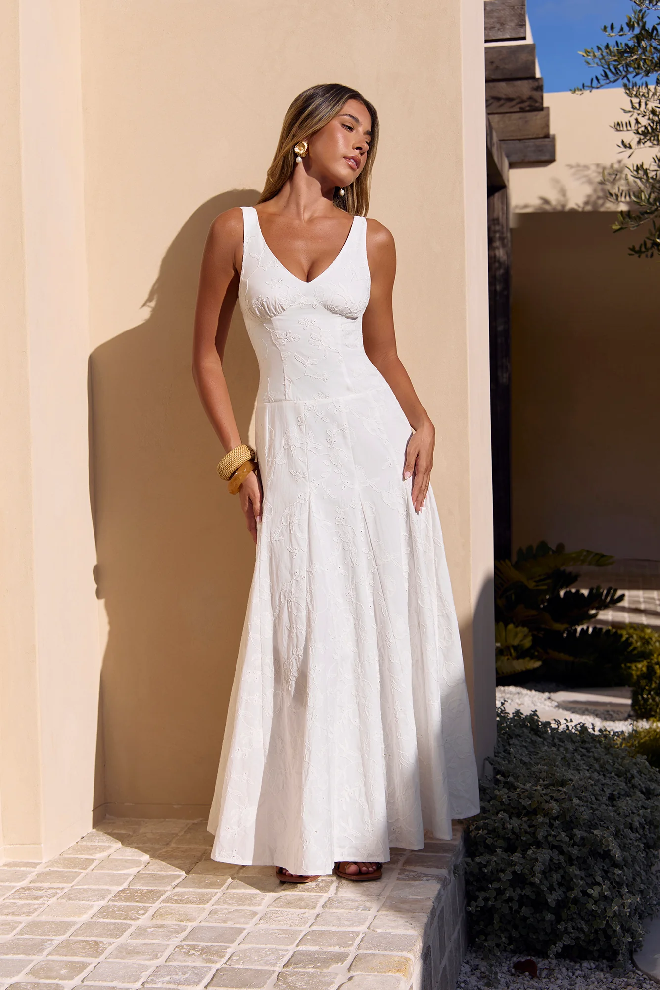 Sunbeam Social Maxi Dress White - Image 3