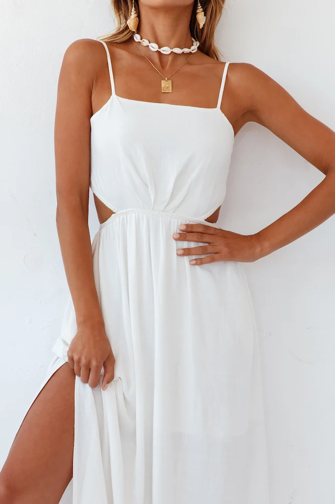 Sunny Afternoon Midi Dress White - Image 5