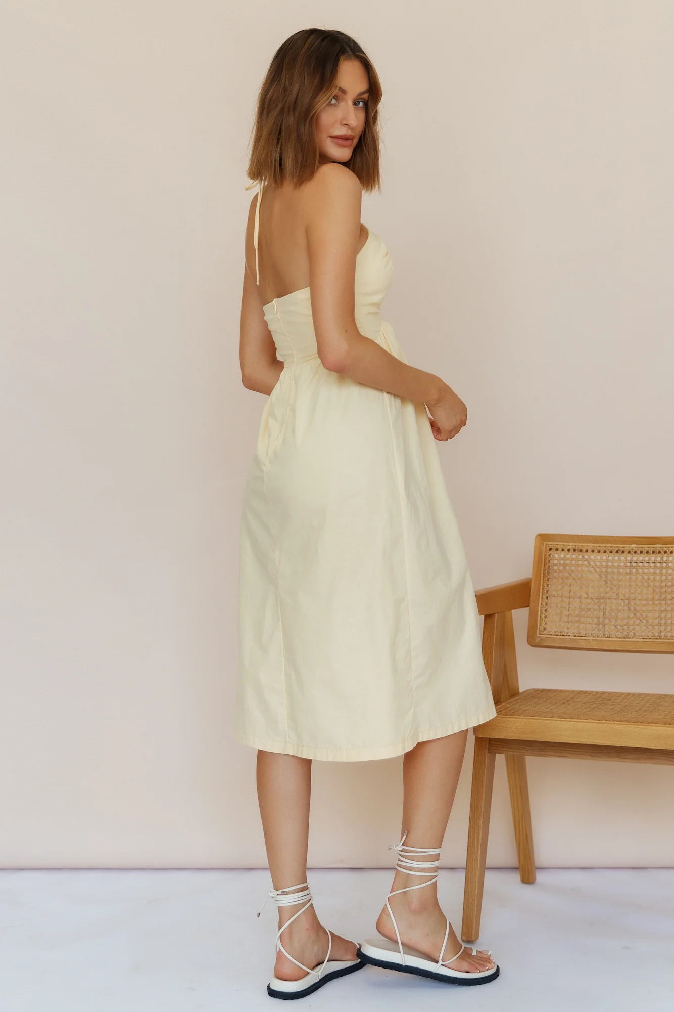 Sunny Sounds Midi Dress Yellow - Image 6