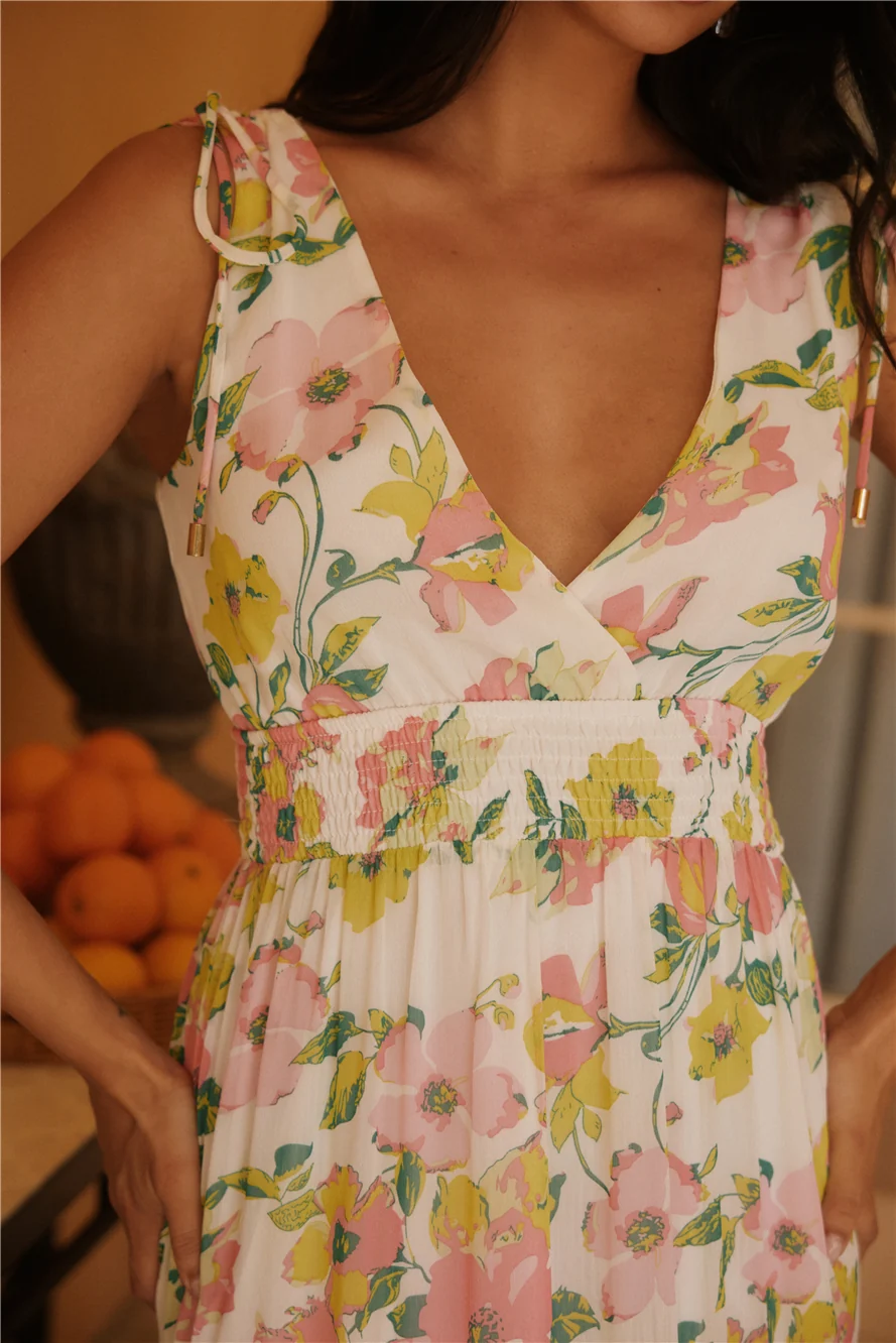 Sunny Splendour Maxi Dress Pink - Image 3