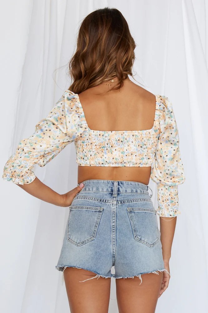 Sunrise In Miami Crop Top Yellow - Image 7