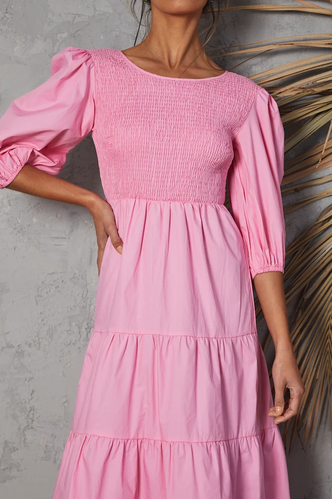 Sunset Daydreams Maxi Dress Pink - Image 8