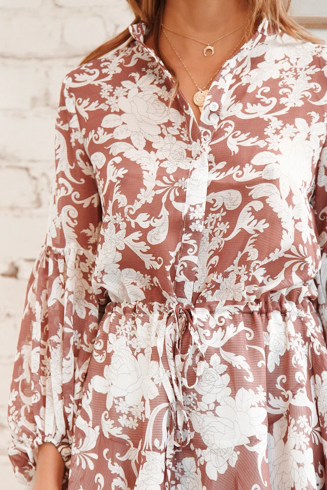 Sunshine State Dress Maroon - Image 5