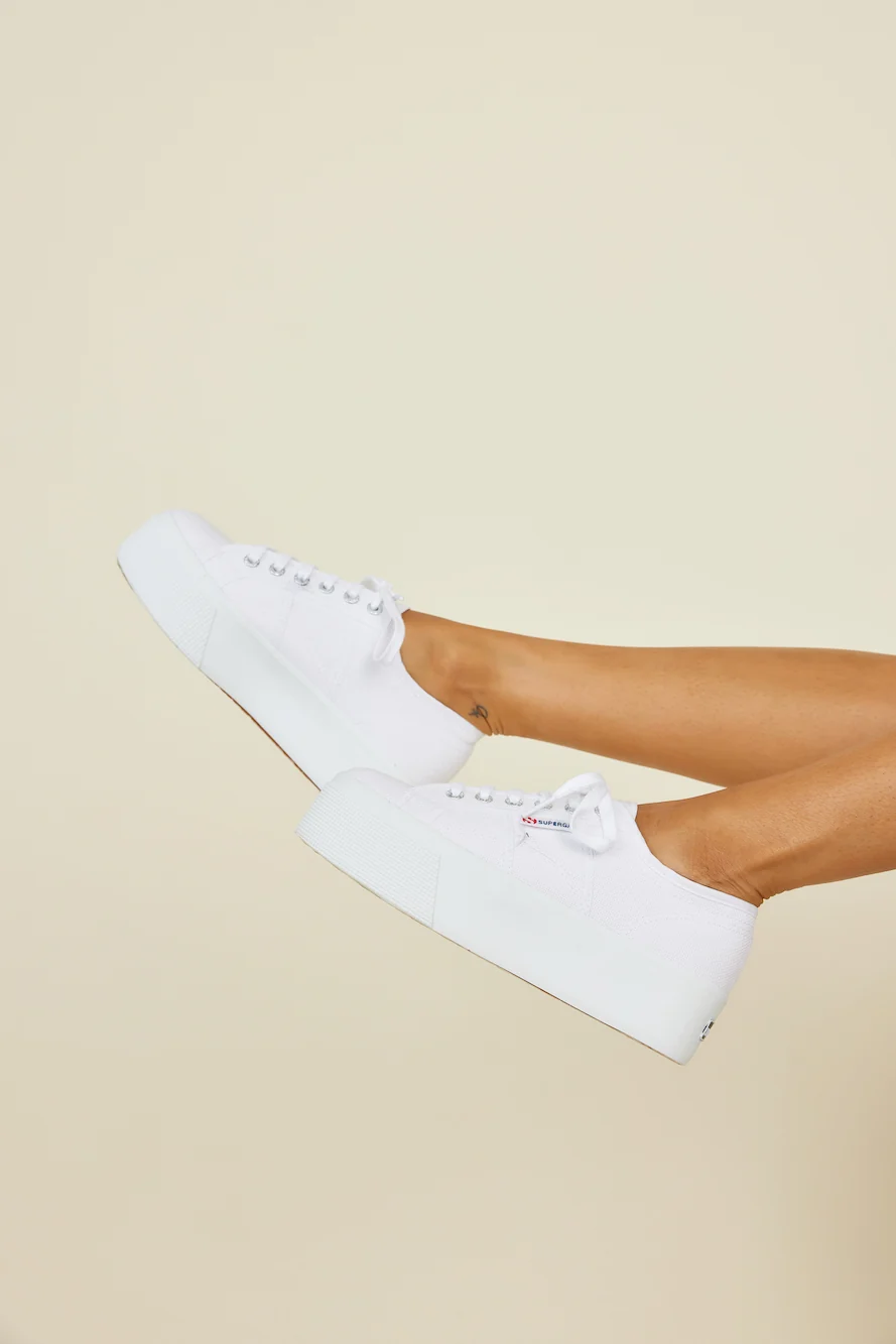 SUPERGA 2843 Club S Comfort Leather Sneakers White - Image 2