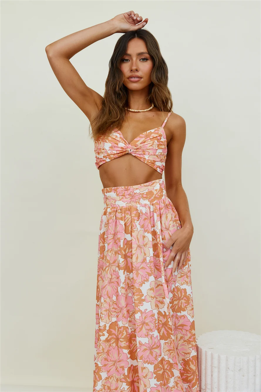 Sweet Morning Dew Crop Top Orange - Image 8