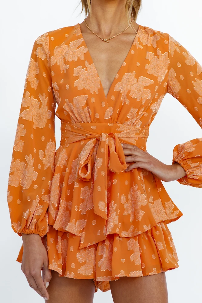 Sweeter Than Sugar Romper Orange - Image 9