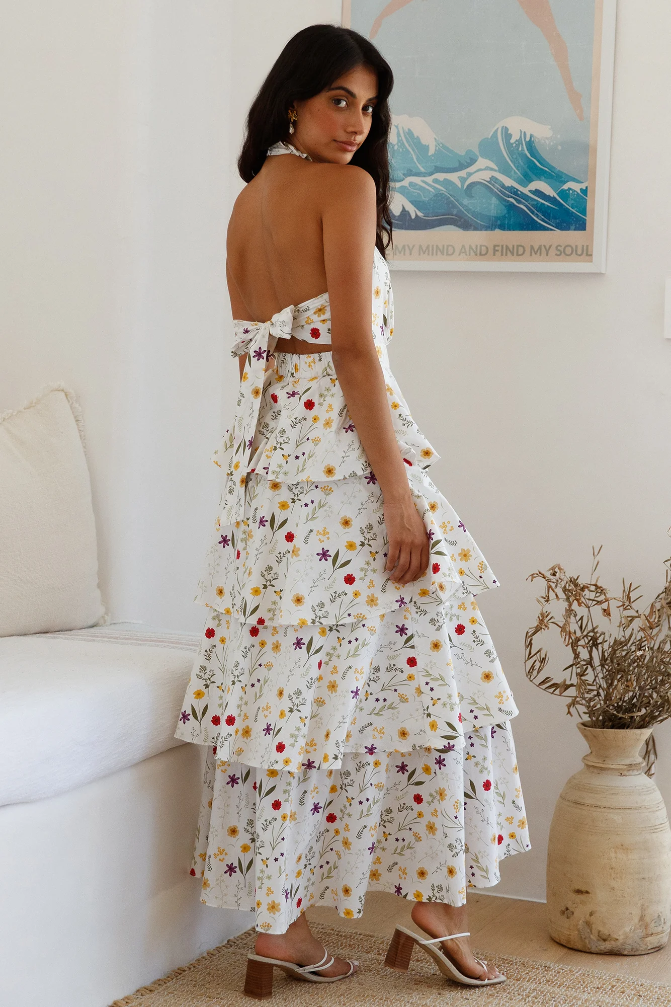 Symphony Sounds Halter Maxi Dress Multi - Image 7