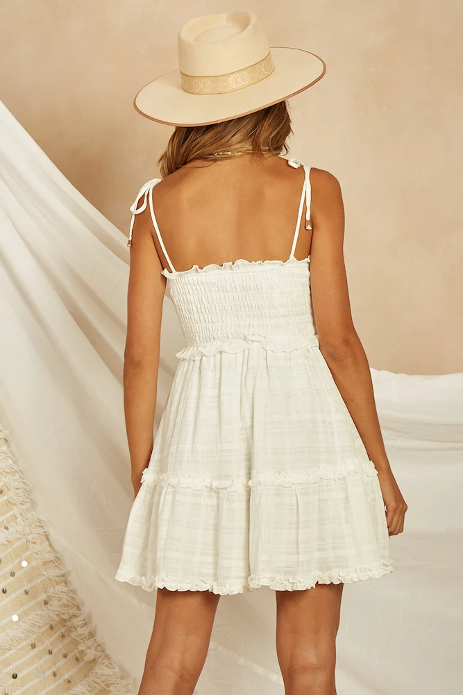 Take Me To The River Dress White - Image 6
