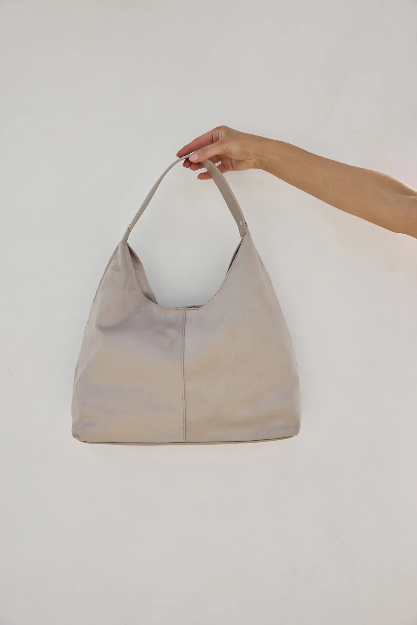 Tammy Shoulder Bag Mist Suede