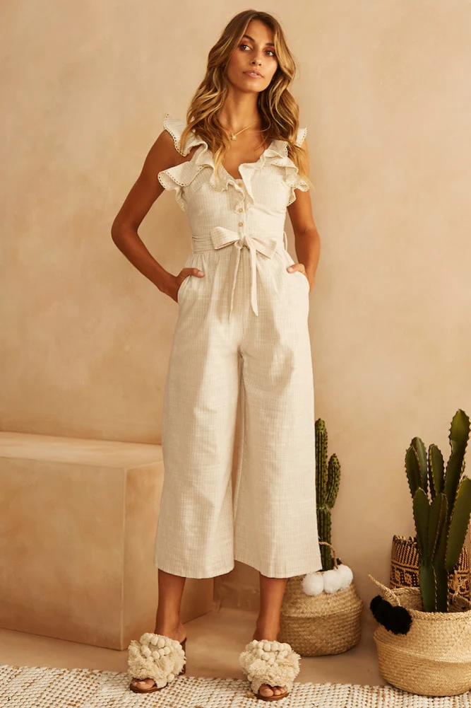 Teen Spirit Jumpsuit Beige - Image 2