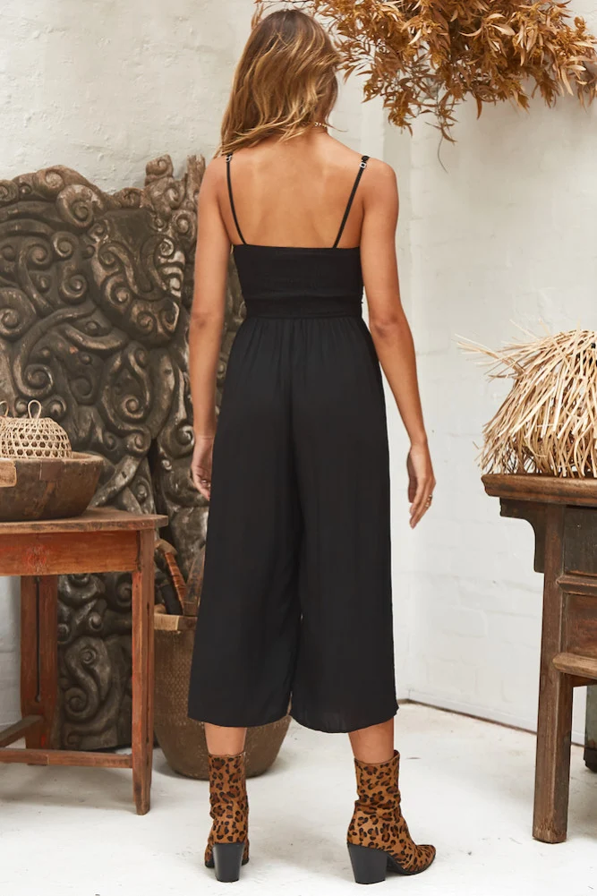 Thrill Of The Chase Jumpsuit Black - Image 5
