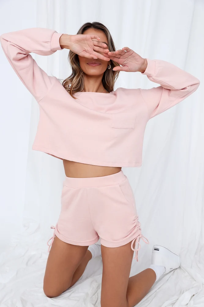 HELLO MOLLY Total Hush Hush Shorts Blush - Image 6