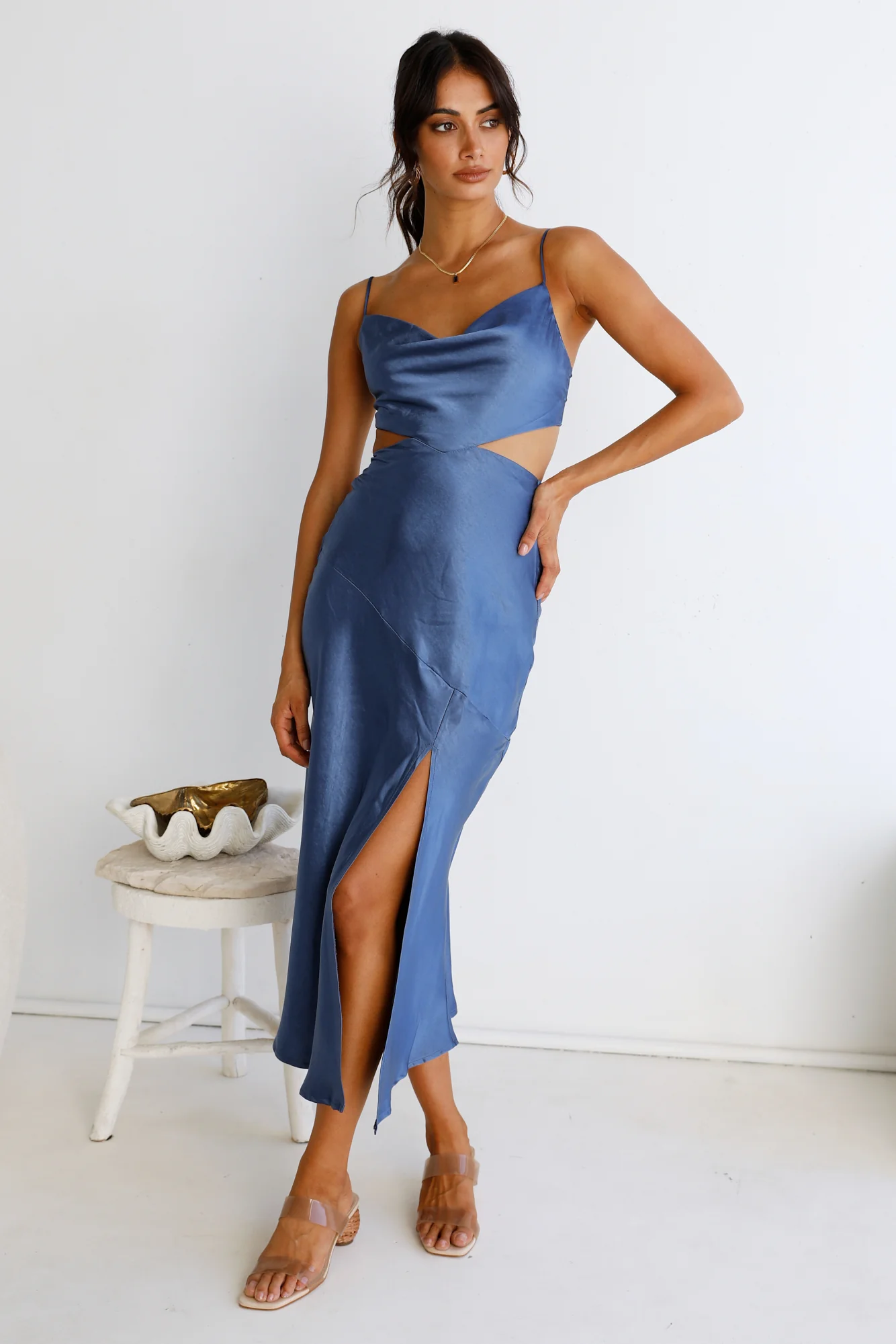 Touch The Sky Maxi Dress Blue - Image 3
