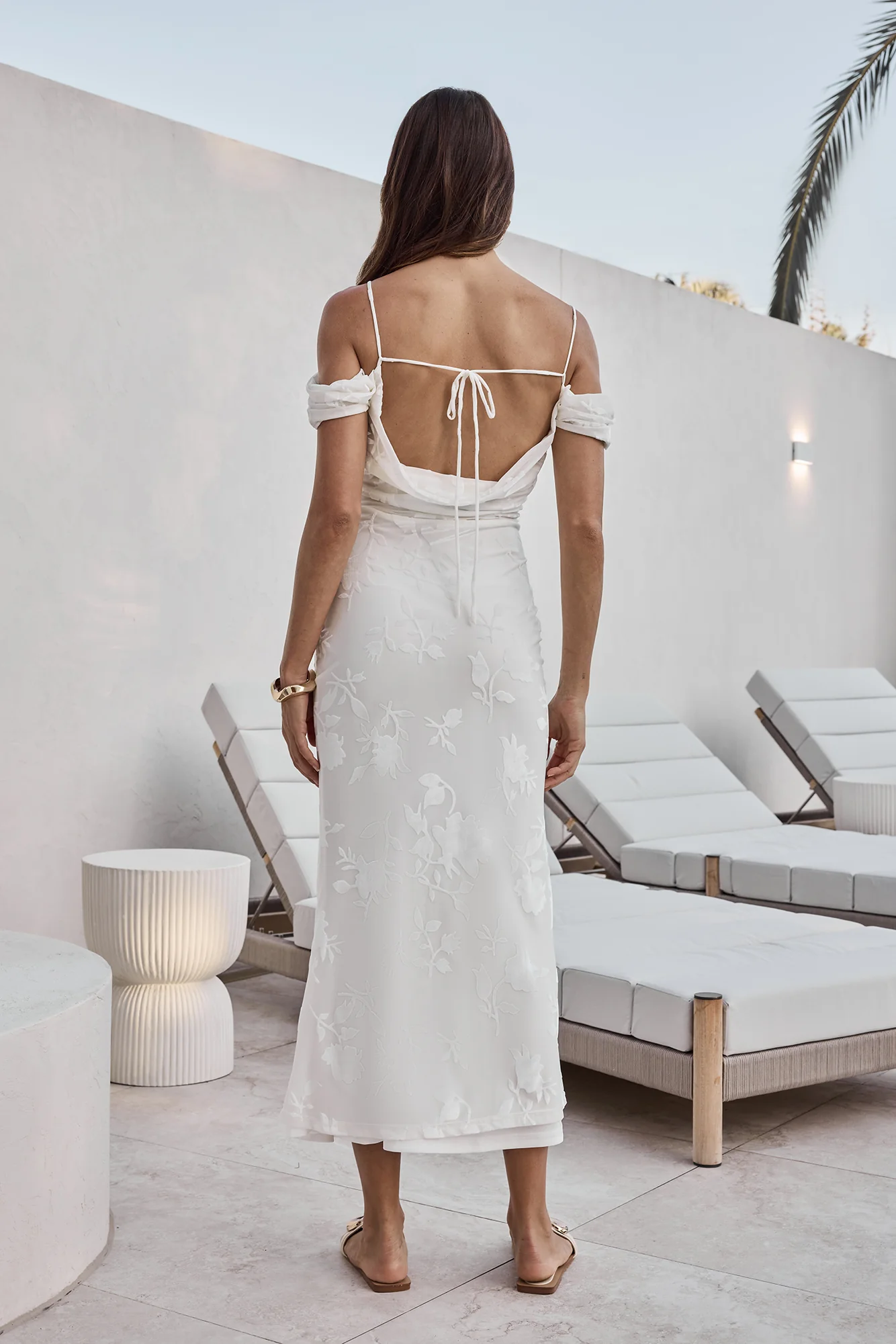 Tropical Tide Maxi Dress White - Image 8