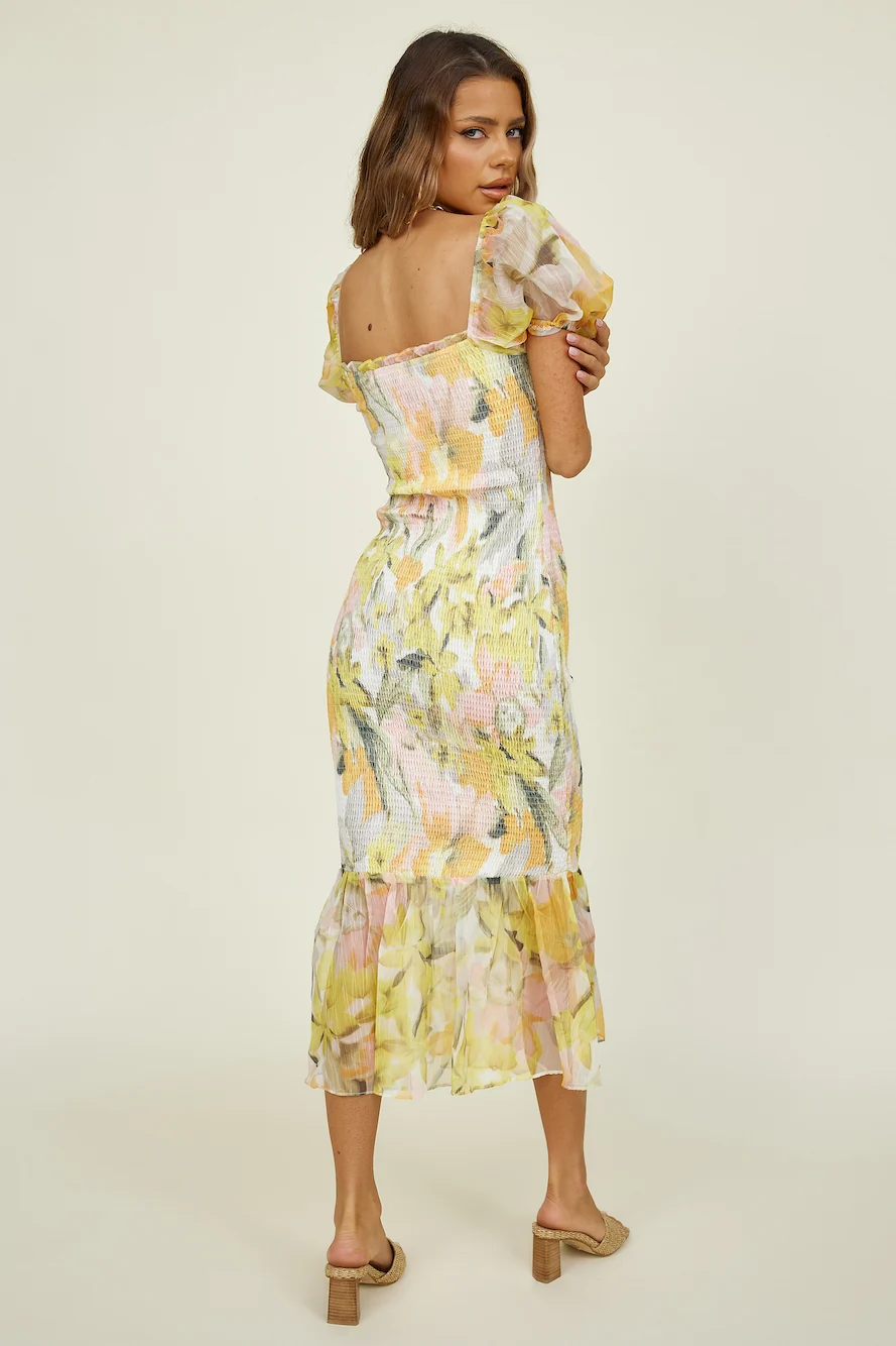 Truth Be Told Maxi Dress Yellow - Image 5