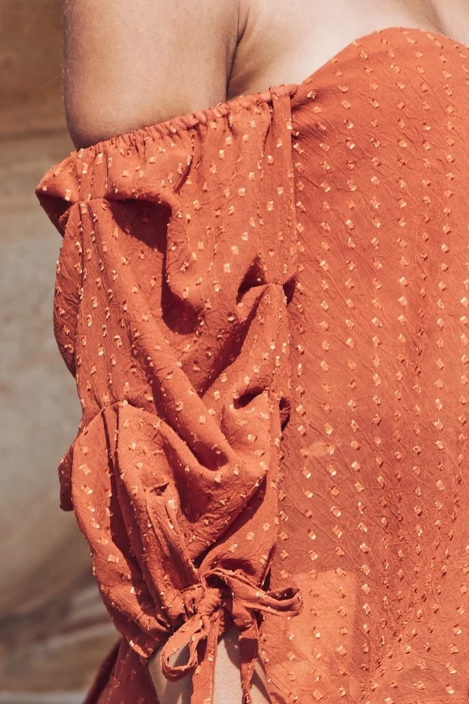 Tuscan Sun Crop Top Rust - Image 6