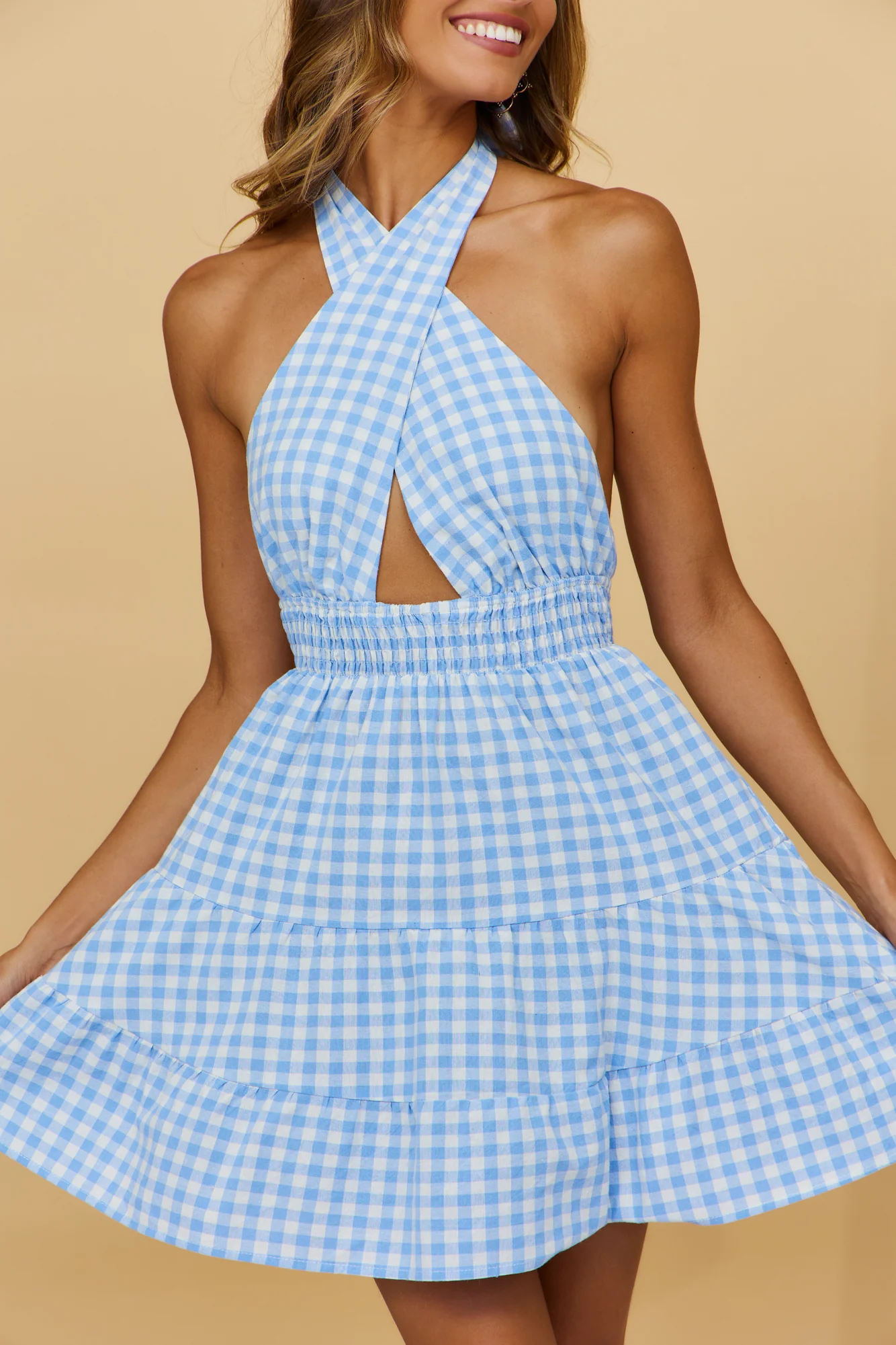 Under The Apple Tree Dress Blue - Image 8