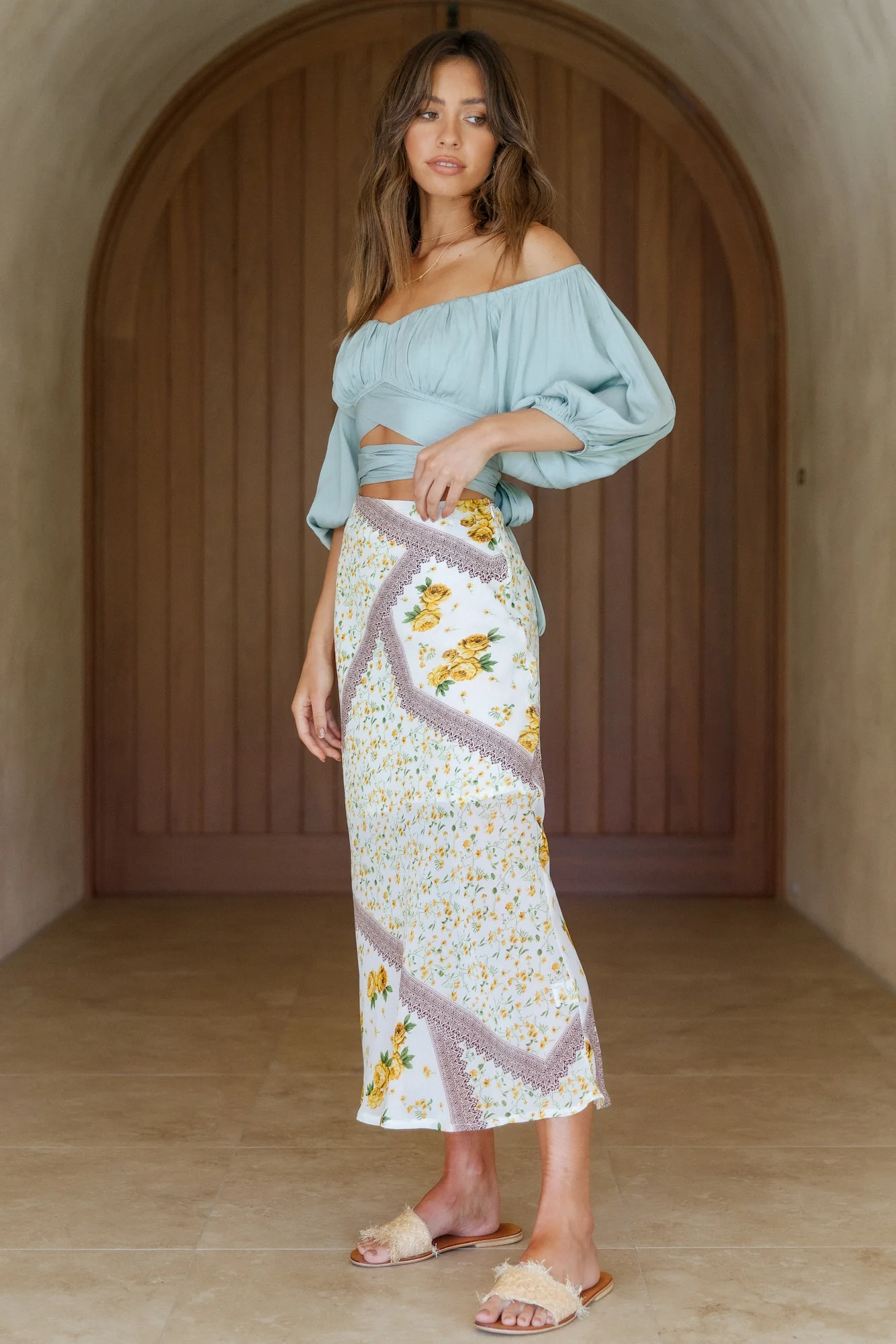 Under The Same Sky Crop Top Pistachio - Image 8