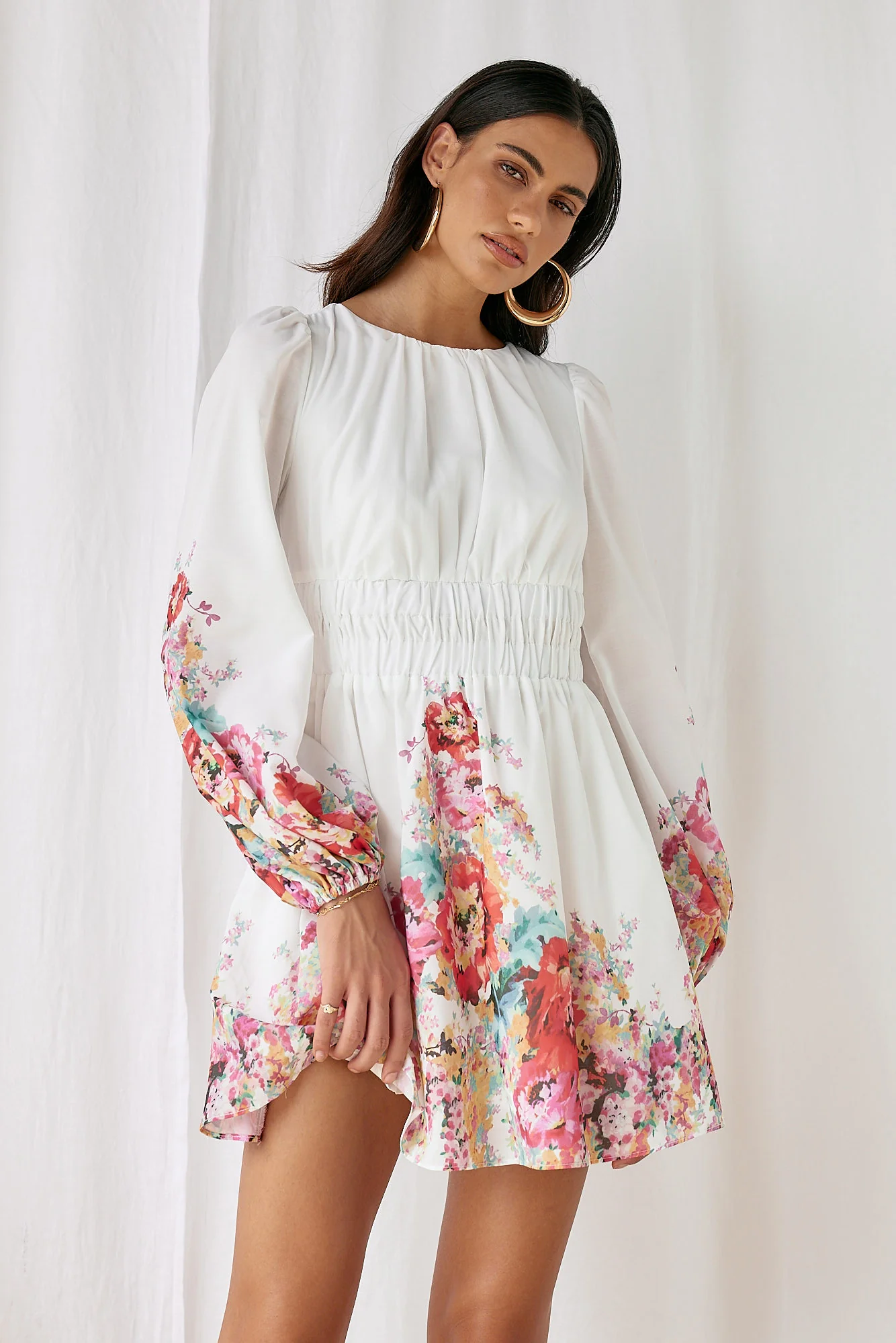 Underneath The Flowers Dress Multi - Image 3