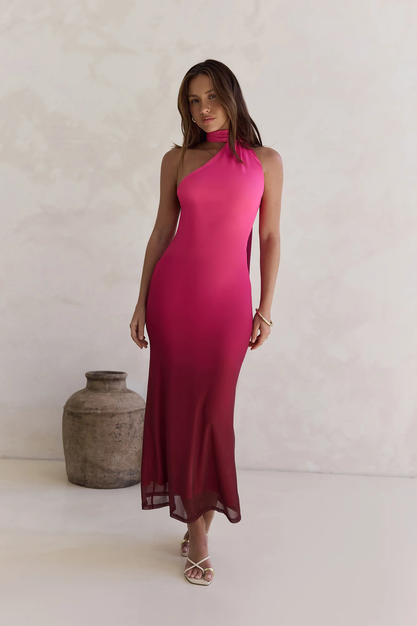 Unstoppable Moment Mesh Maxi Dress Plum - Image 7
