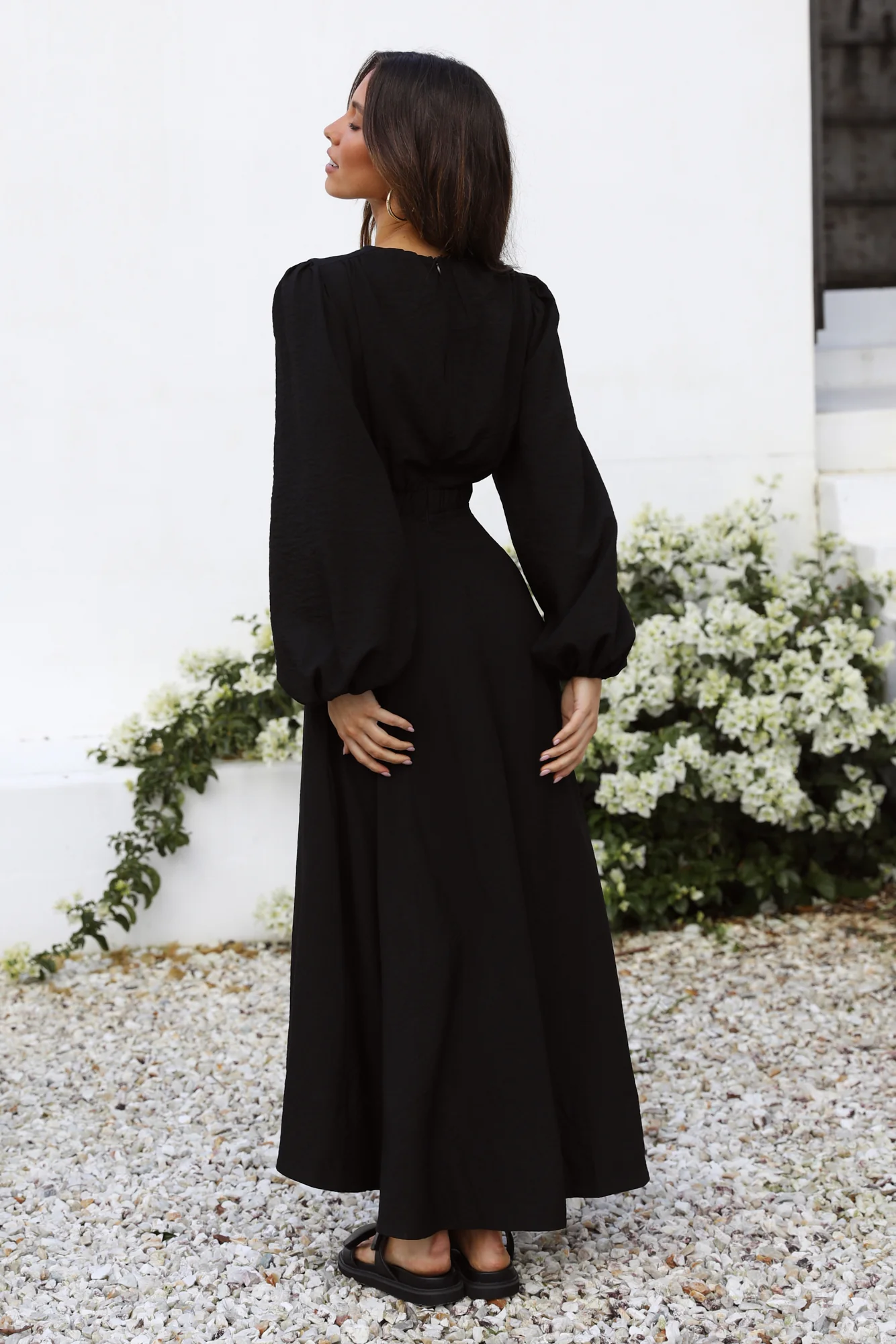 Up All Night Maxi Dress Black - Image 4