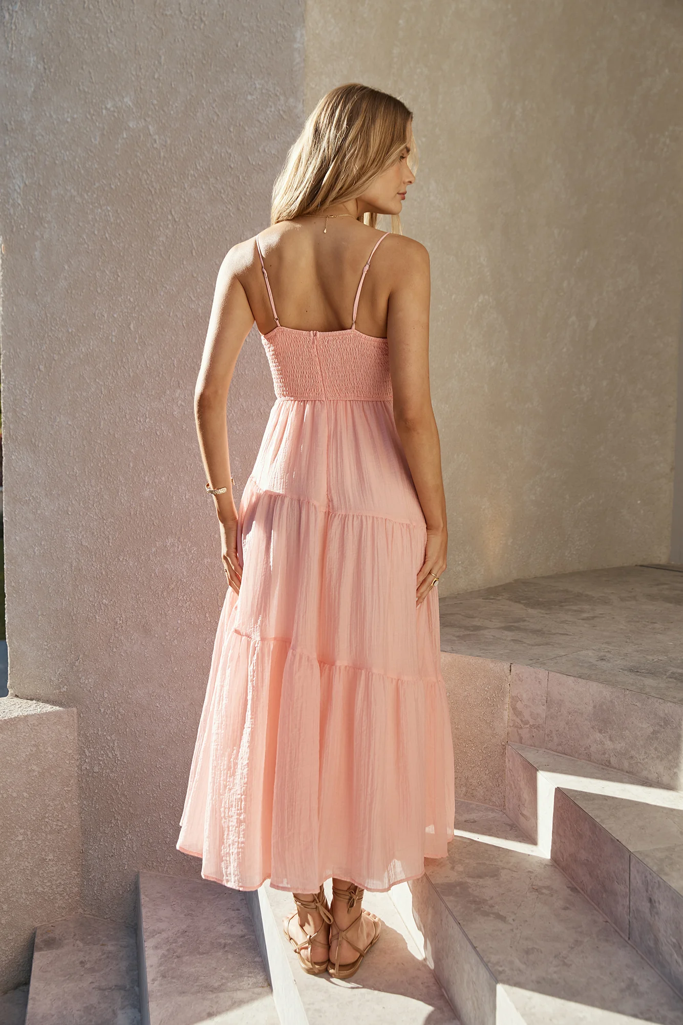 Vacay Breeze Maxi Dress Pink - Image 6
