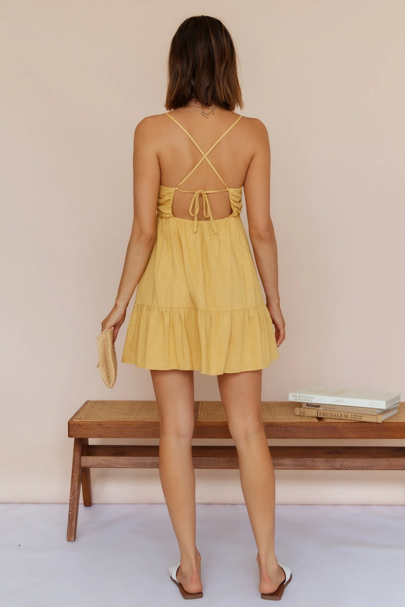 Vanny Dress Mustard - Image 13