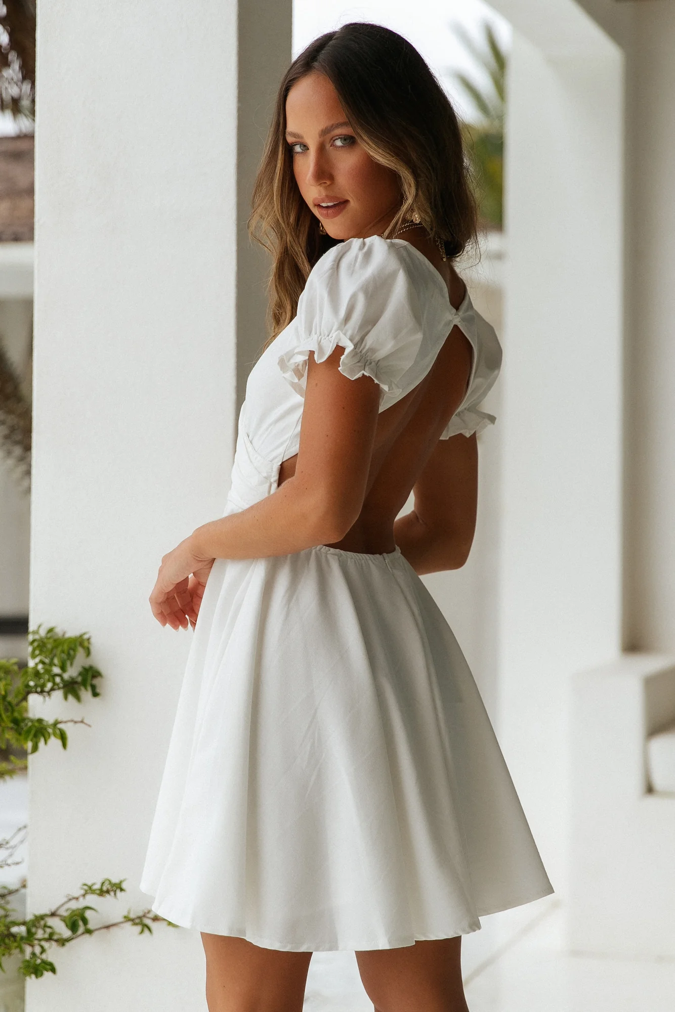 Waiting For The Sun Dress White - Image 8