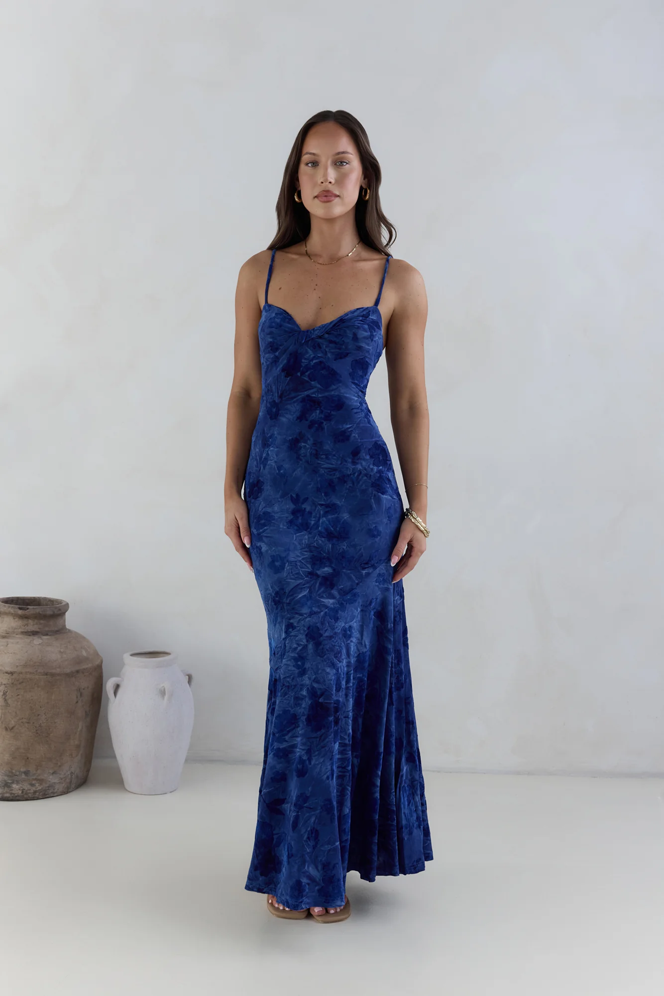 Wander In Style Maxi Dress Blue - Image 4
