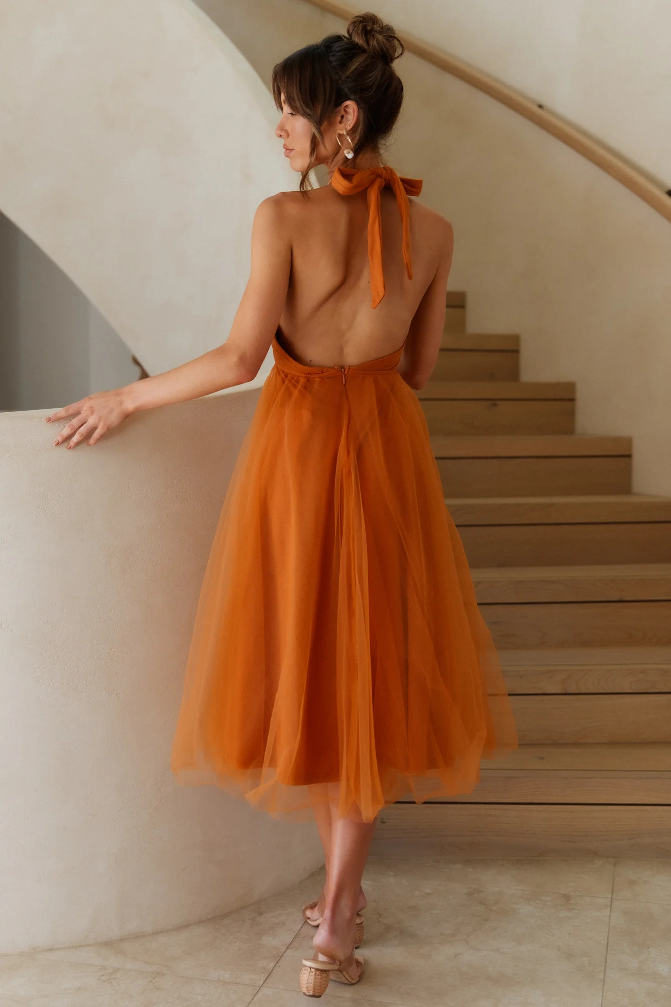 Warm Welcomes Maxi Dress Tan - Image 6