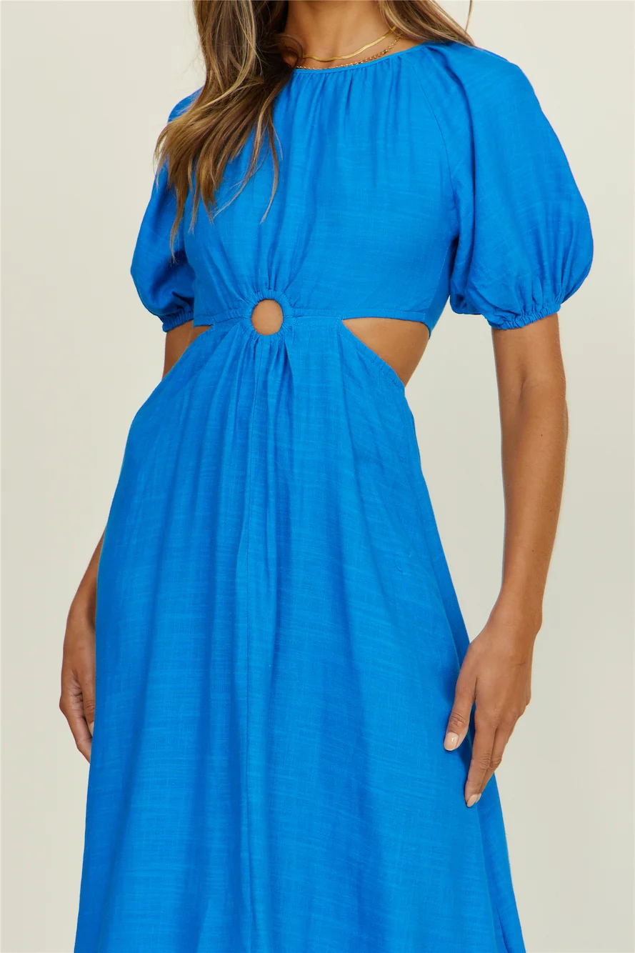 Warmth From Within Maxi Dress Blue - Image 3