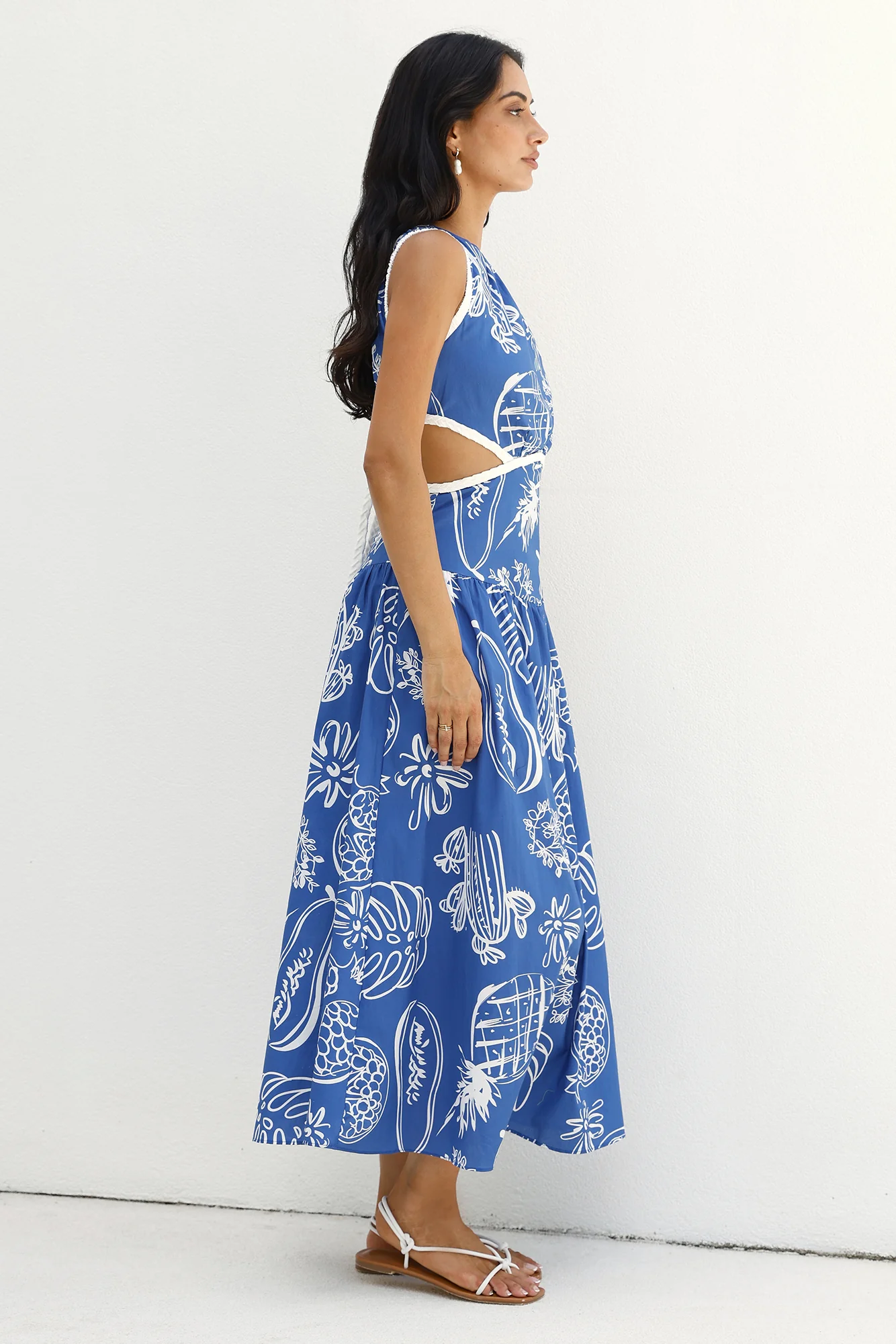 Waves of Serenity Maxi Dress Blue - Image 5