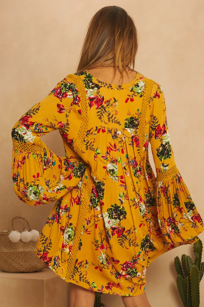 We Own The Sky Dress Mustard - Image 6