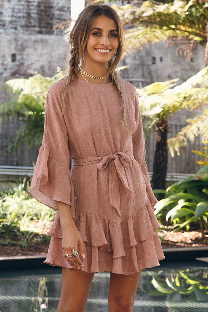 What The Sea Wants Dress Sandalwood - Image 4