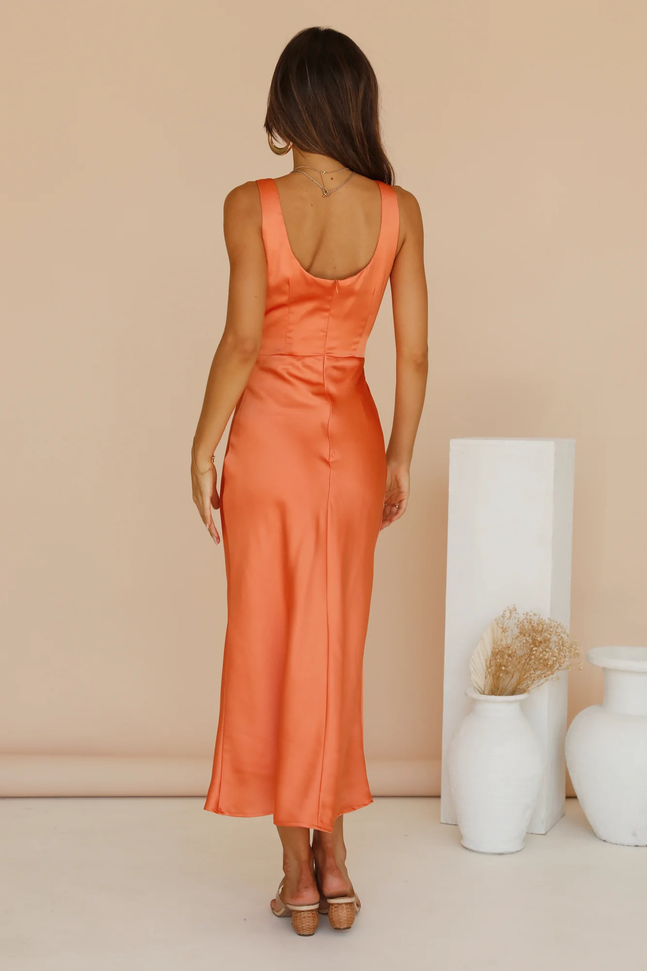 When You Breathe Maxi Dress Orange - Image 9