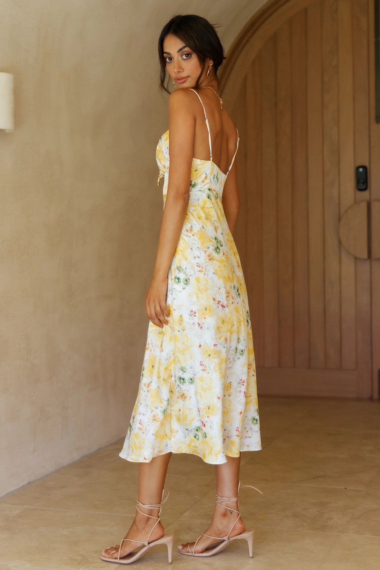 Whispered Confessions Maxi Dress Yellow - Image 4