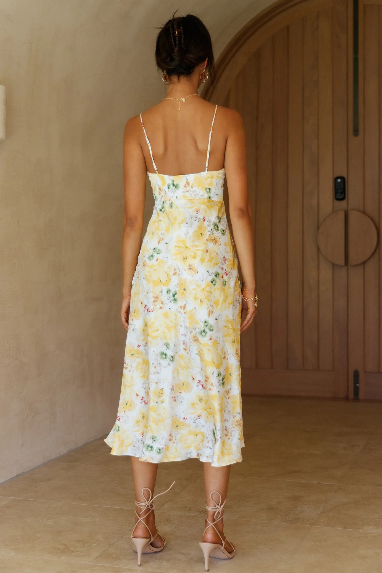 Whispered Confessions Maxi Dress Yellow - Image 5