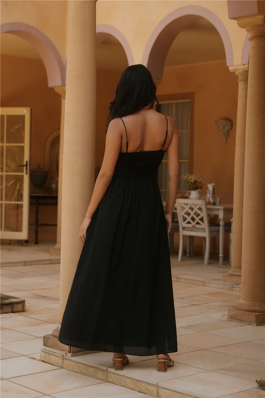 Whispering Willow Maxi Dress Black - Image 2